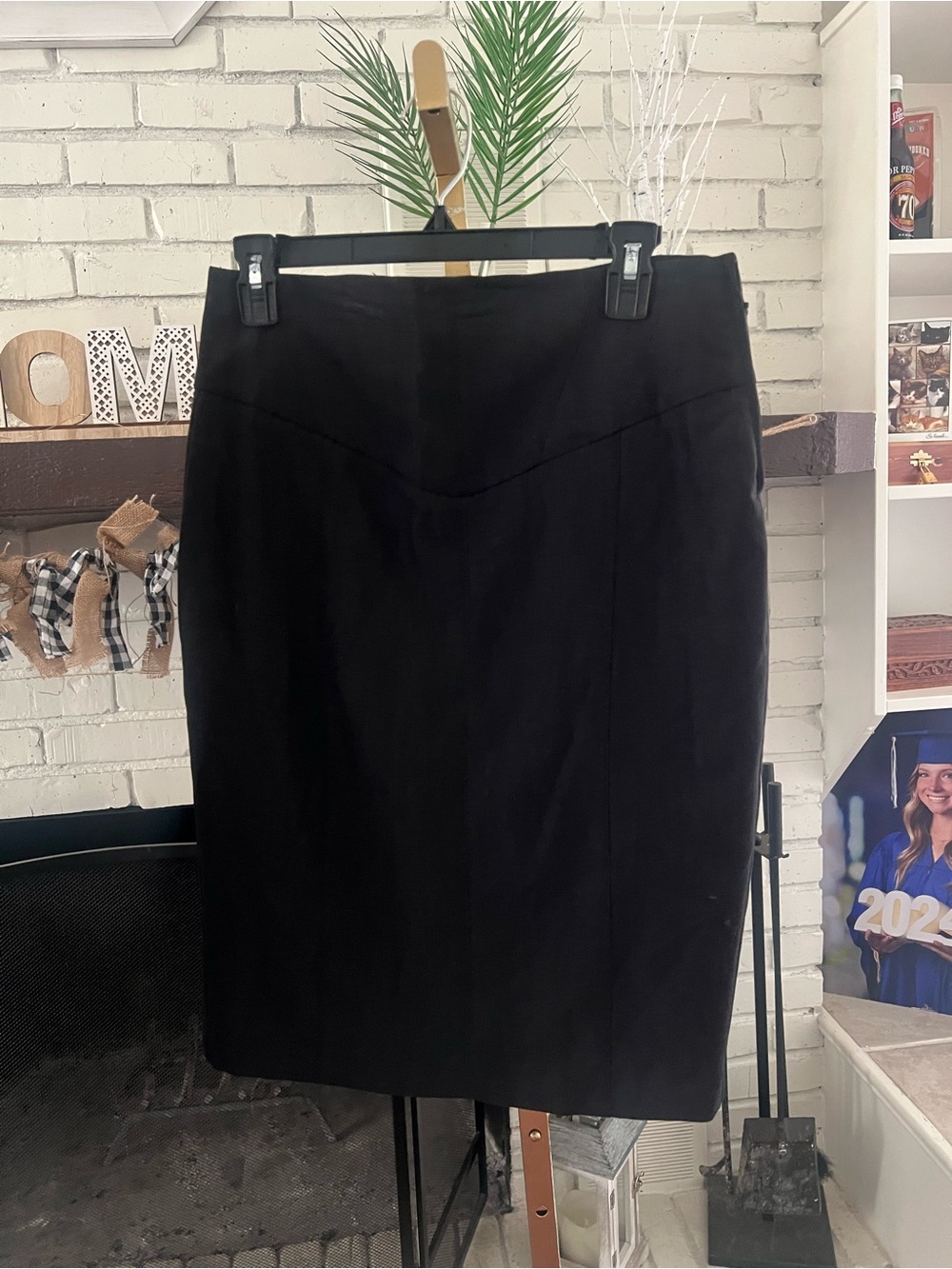 I.N. San Francisco Black High-Waist Pencil Skirt